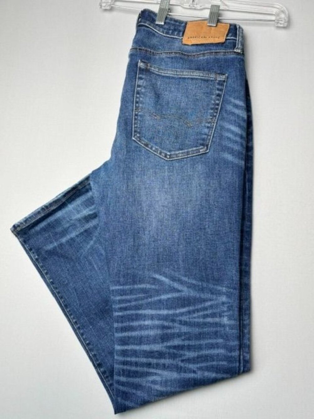 American Eagle AirFlex Slim Straight Jeans Men's 31X32 Medium Wash Stretch